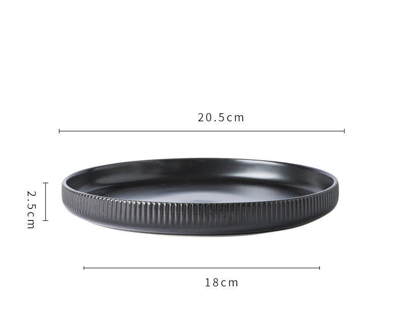 black underglaze rice bowl set of white ceramic table