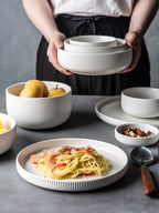 black underglaze rice bowl set of white ceramic table
