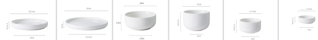 black underglaze rice bowl set of white ceramic table