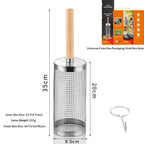 Rotating BBQ Grill Basket Tube