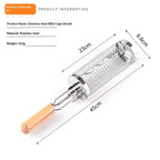 Rotating BBQ Grill Basket Tube