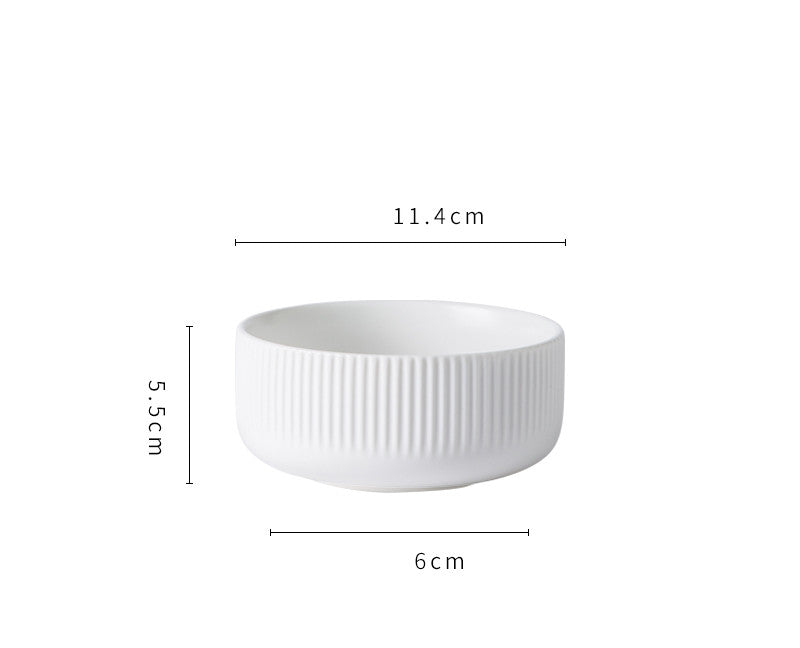 black underglaze rice bowl set of white ceramic table