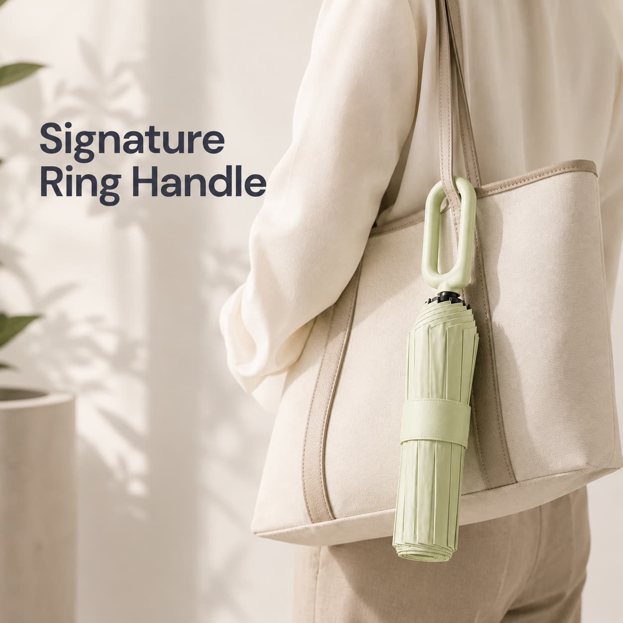 Automatic Ring Handle Umbrella