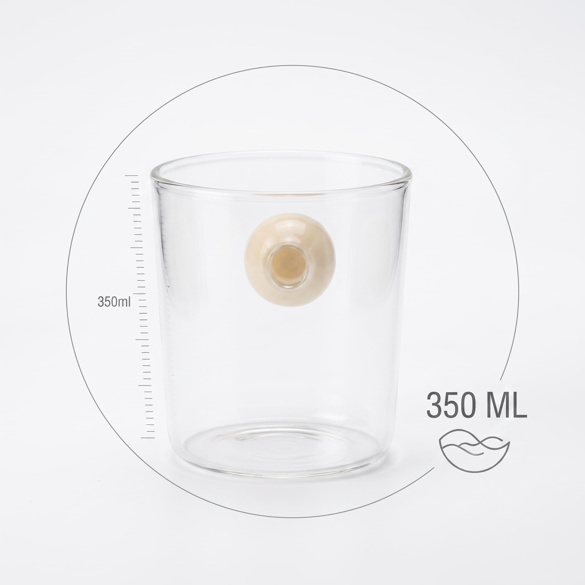 Chic Sphere Handle Coffee Mug