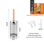 Rotating BBQ Grill Basket Tube