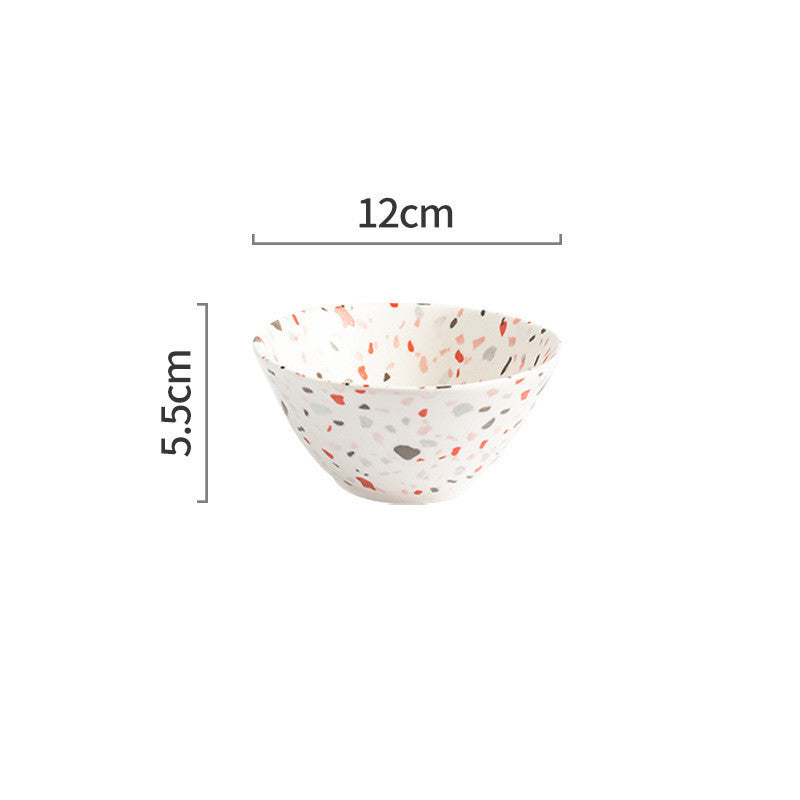 heart pattern ceramic dishes set white Japanese tableware