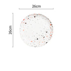 heart pattern ceramic dishes set white Japanese tableware
